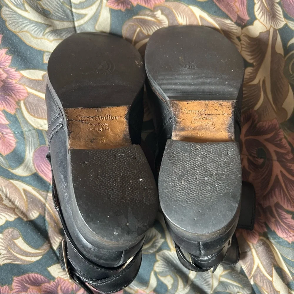 Acne Studios Black Lamb Leather Jodhpur ankle boots Size 35 (US 5)